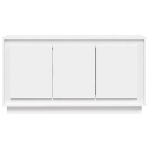 Buffet Blanc 102x35x55 Cm Bois Contreplaqué