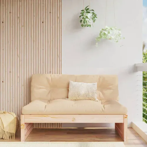 Canapé Central De Jardin 120x80 Cm Bois De Pin Massif