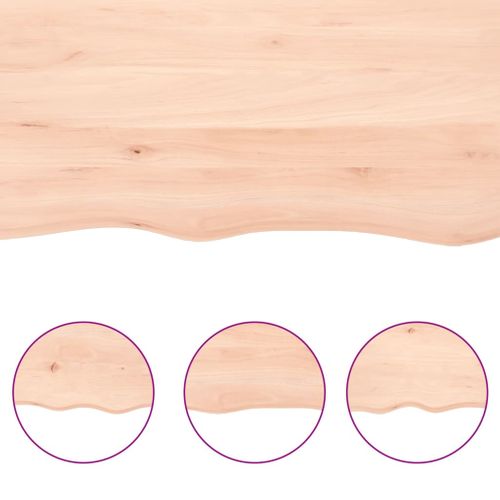 étagère Murale 80x20x2 Cm Bois De Chêne Massif Non Traité