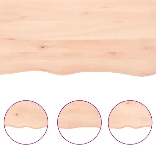 étagère Murale 80x20x4 Cm Bois De Chêne Massif Non Traité