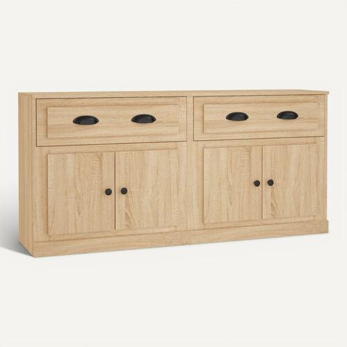 Buffets 2 Pièces Chêne Sonoma Bois Contreplaqué