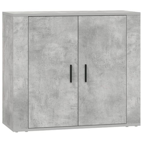 Buffets 3 Pièces Gris Béton Bois Contreplaqué