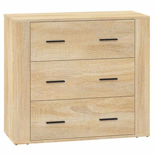 Buffets 3 Pièces Chêne Sonoma Bois Contreplaqué