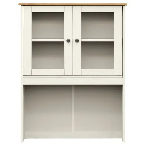 Dessus De Commode Vigo Blanc 78x30x100 Cm Bois Massif De Pin