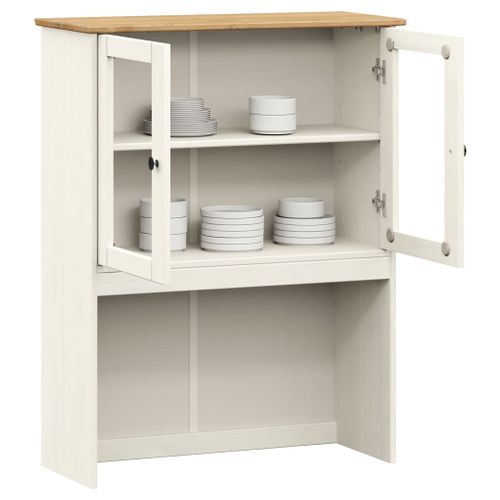 Dessus De Commode Vigo Blanc 78x30x100 Cm Bois Massif De Pin