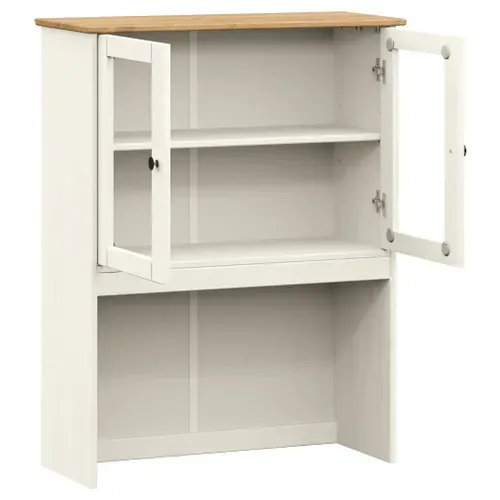 Dessus De Commode Vigo Blanc 78x30x100 Cm Bois Massif De Pin