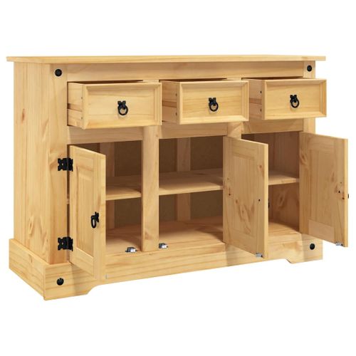 Buffet « Corona » Marron 112 X 44 X 78 Cm Bois Massif Pin Mexicain