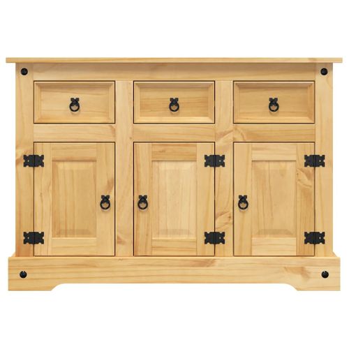 Buffet « Corona » Marron 112 X 44 X 78 Cm Bois Massif Pin Mexicain