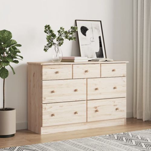 Commode Alta 112x35x73 Cm Bois Massif De Pin