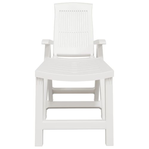 Chaise Longue Blanc Plastique