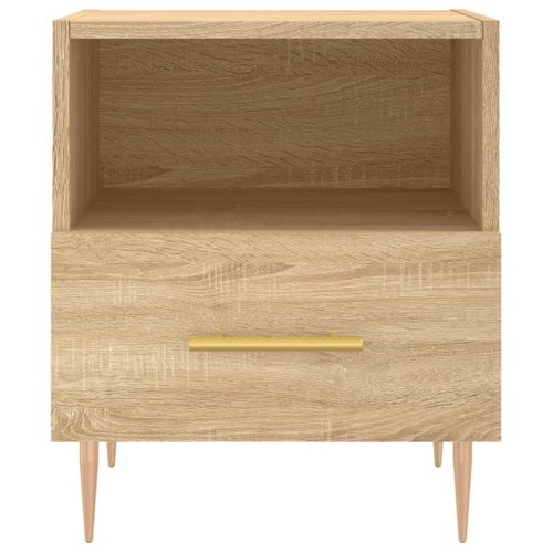 Table De Chevet Chêne Sonoma 40x35x47,5 Cm Bois Contreplaqué