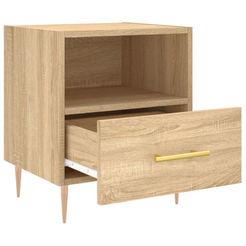 Table De Chevet Chêne Sonoma 40x35x47,5 Cm Bois Contreplaqué