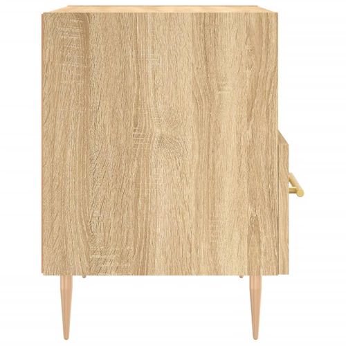 Table De Chevet Chêne Sonoma 40x35x47,5 Cm Bois Contreplaqué