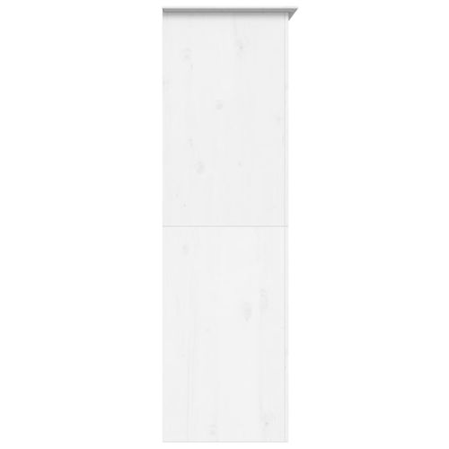 Armoire Bodo Blanc 101x52x176,5 Cm Bois Massif De Pin