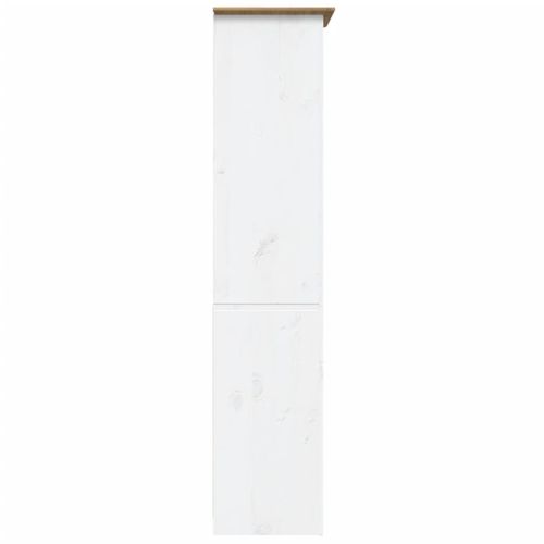 Bibliothèque Étagère Meuble De Rangement - Bodo Gris 82x40x173 Cm Bois De Pin Massif Bt430