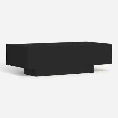 Table Basse Noire 100x49,5x31 Cm Bois Contreplaqué
