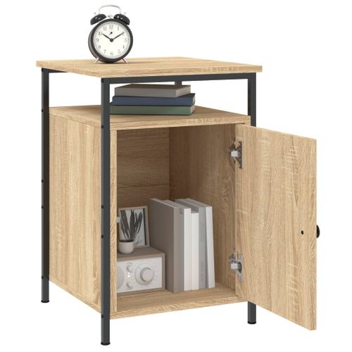 Table De Chevet Chêne Sonoma 40x42x60 Cm Bois Contreplaqué