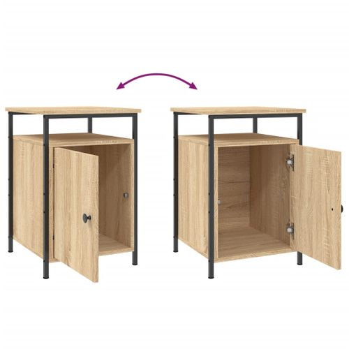 Table De Chevet Chêne Sonoma 40x42x60 Cm Bois Contreplaqué