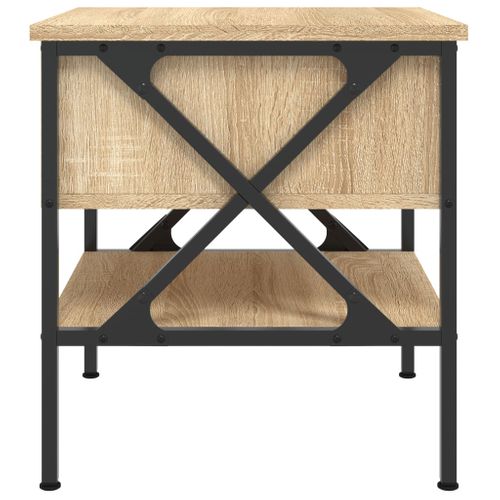 Table De Chevet Chêne Sonoma 40x42x45 Cm Bois Contreplaqué