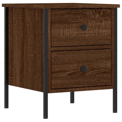 Tables De Chevet 2pcs Chêne Marron 40x42x50cm Bois Contreplaqué