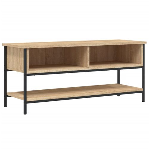 Meuble TV Chêne Sonoma 100x35x45 Cm Bois Contreplaqué