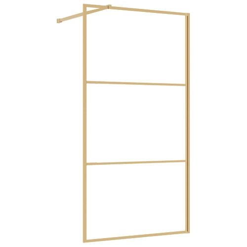 Mur De Douche À L'italienne Doré 100 X 195 Cm Durable Durable