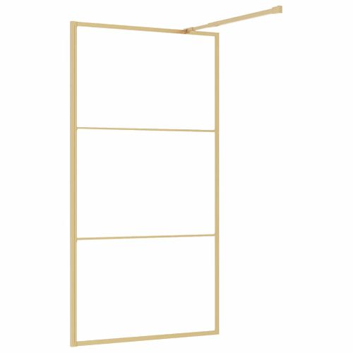 Mur De Douche À L'italienne Doré 100 X 195 Cm Durable Durable