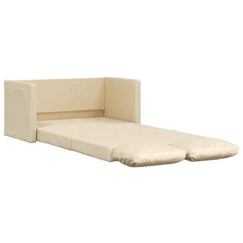 Canapé-lit 2 En 1 Crème 112x174x55 Cm Tissu