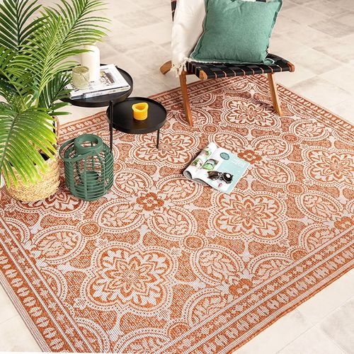 Tapis D'extérieur - Summer Oriental Terracotta - Rectangle - 160x230 Cm