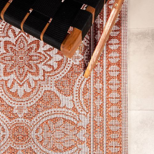 Tapis D'extérieur - Summer Oriental Terracotta - Rectangle - 160x230 Cm