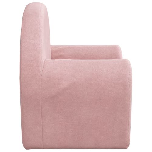 Canapé Pour Enfants Rose Peluche Douce