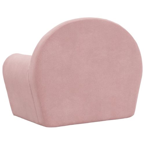 Canapé Pour Enfants Rose Peluche Douce
