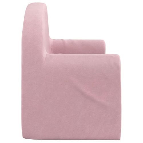 Canapé-lit pour enfants 2 places,Sofa pour Salon,Banquette rose peluche douce CDS74583 | Leroy