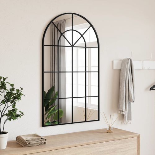 Miroir Mural Noir 60x100 Cm Arche Fer