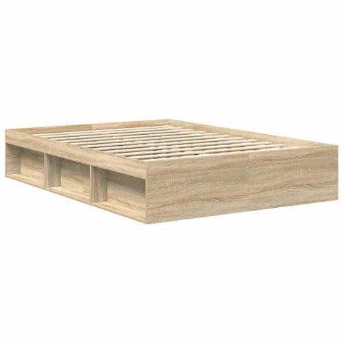 Cadre De Lit Sans Matelas Chêne Sonoma 140x190 Cm