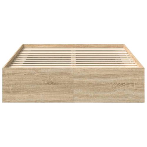 Cadre De Lit Sans Matelas Chêne Sonoma 140x190 Cm