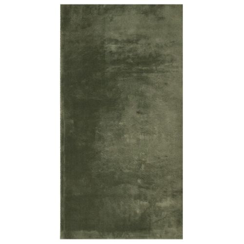 Tapis Huarte À Poils Courts Doux Et Lavable Vert Forêt 60x110cm