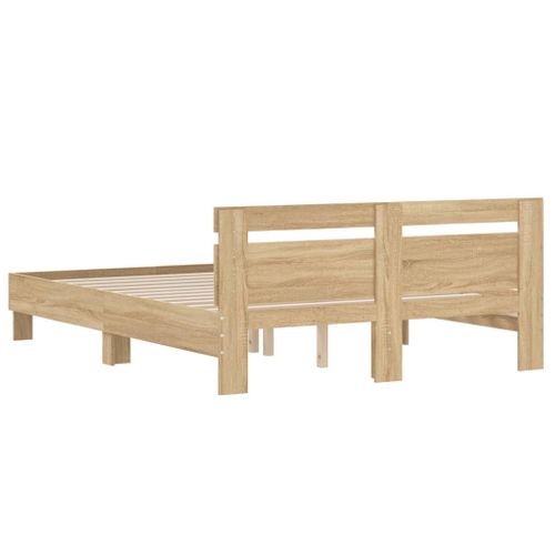 Cadre De Lit Chêne Sonoma 140x190 Cm - Bois