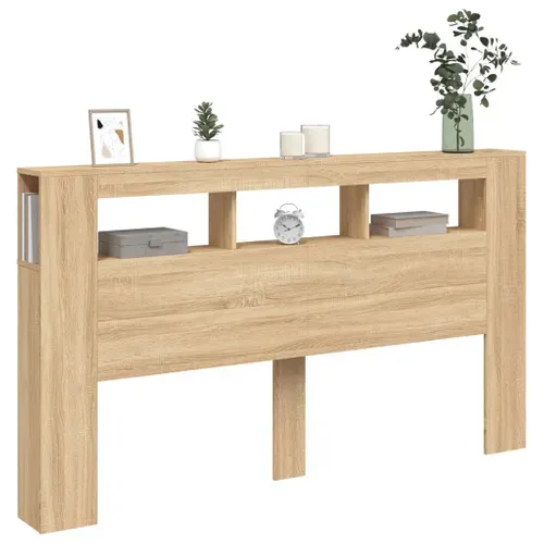 Tête De Lit LED Sonoma Chêne 180x18,5x103,5 Cm Bois Contreplaqué