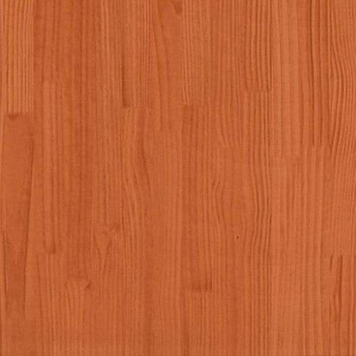 Cadre De Lit 140x190 Cm Bois Pin Massif Cire Marron