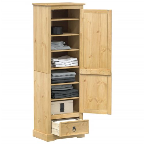 Garde-robe Corona 55x38x170 Cm Bois De Pin Massif