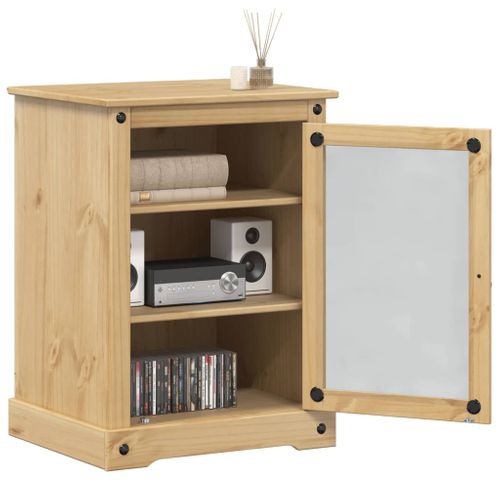 Meuble Hifi Corona 60x50x82 Cm Bois De Pin Massif