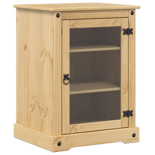 Meuble Hifi Corona 60x50x82 Cm Bois De Pin Massif