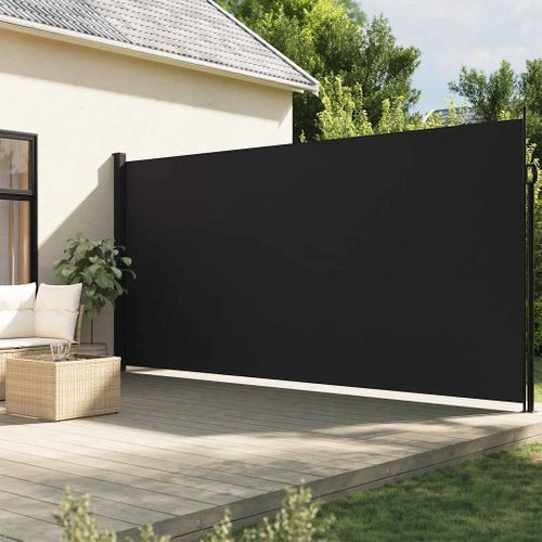 Auvent Latéral Rétractable Noir 220x500 Cm