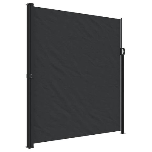 Auvent Latéral Rétractable Noir 220x500 Cm