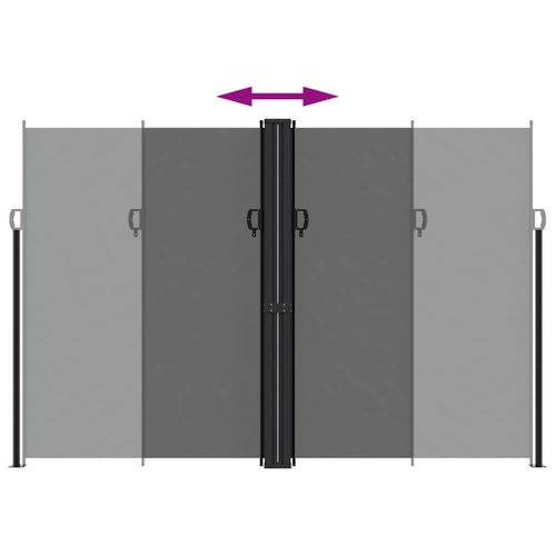 Auvent Latéral Rétractable Anthracite 220x600 Cm
