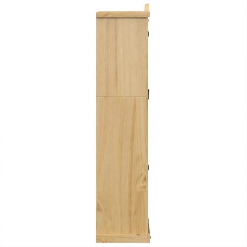 Vitrine En Verre Corona 99x43x187 Cm Bois Massif De Pin