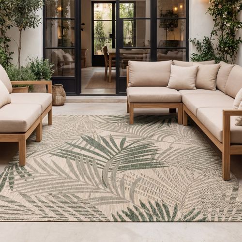 Tapis D'extérieur - Tiga Palm Vert - Rectangle - 160x230 Cm