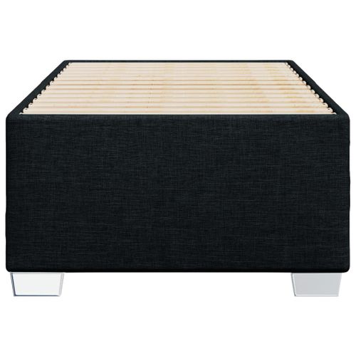 Cadre De Lit Noir 90x190 Cm Tissu