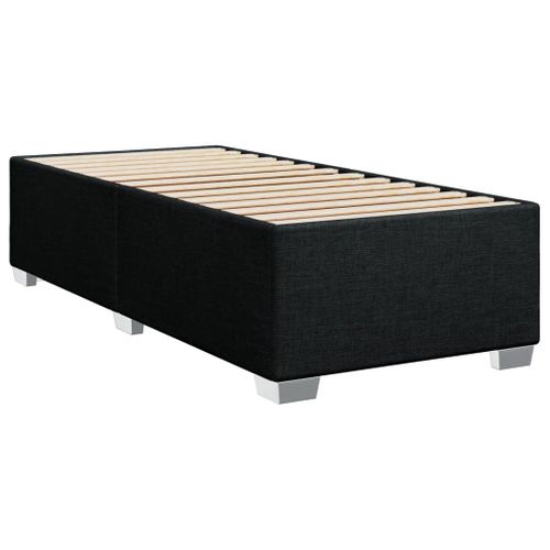 Cadre De Lit Noir 90x190 Cm Tissu